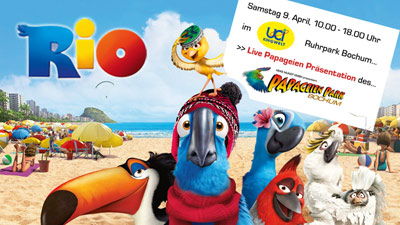 Papageienevent Filmpremiere Rio in UCI Kinowelt 2011